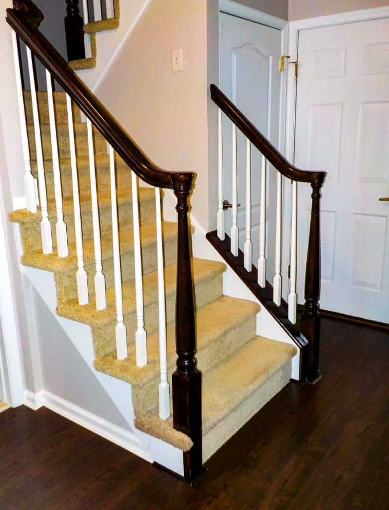 how to stain a staircase