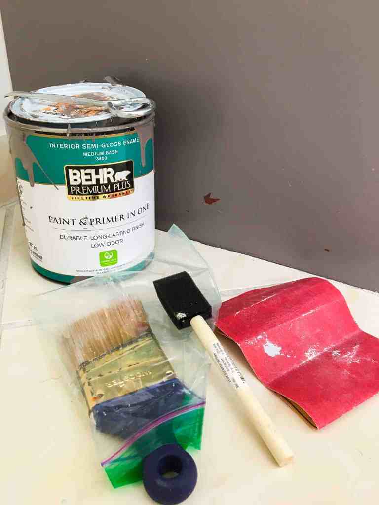 how to paint bathroom cabinets