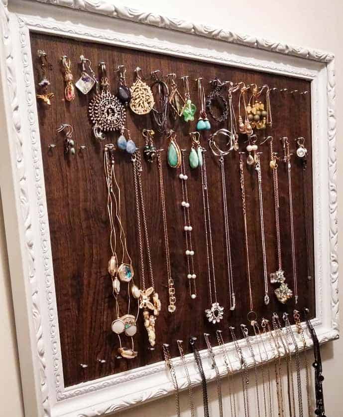 upcycled diy jewelry organizer, diy scrap wood projects