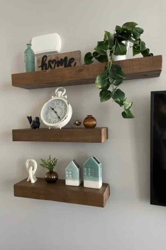 decorations around tv