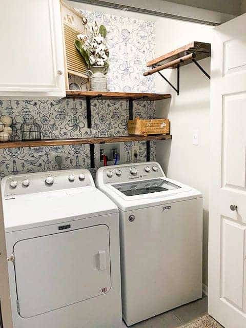 shelf ideas for laundry room