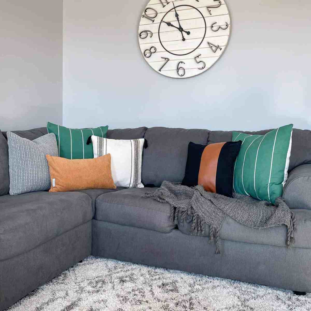 Mix and Match Throw Pillows for Grey Couches Rock Solid Rustic