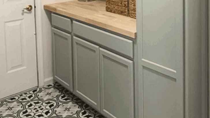 How to Paint Laundry Room Cabinets