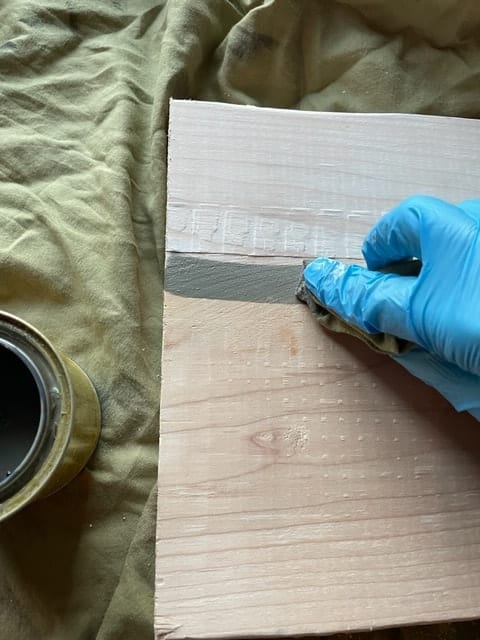 how to stain wood