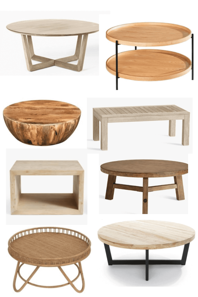 LIGHT WOOD COFFEE TABLE (2) Rock Solid Rustic