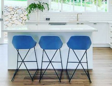 blue bar stools
