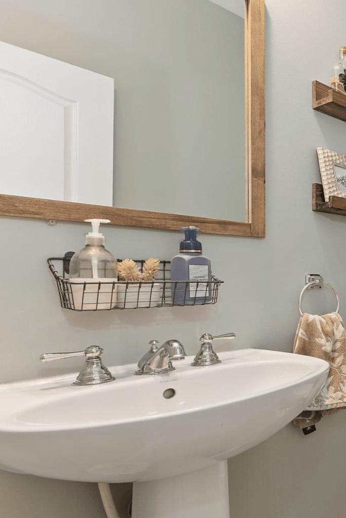 scrap wood mirror