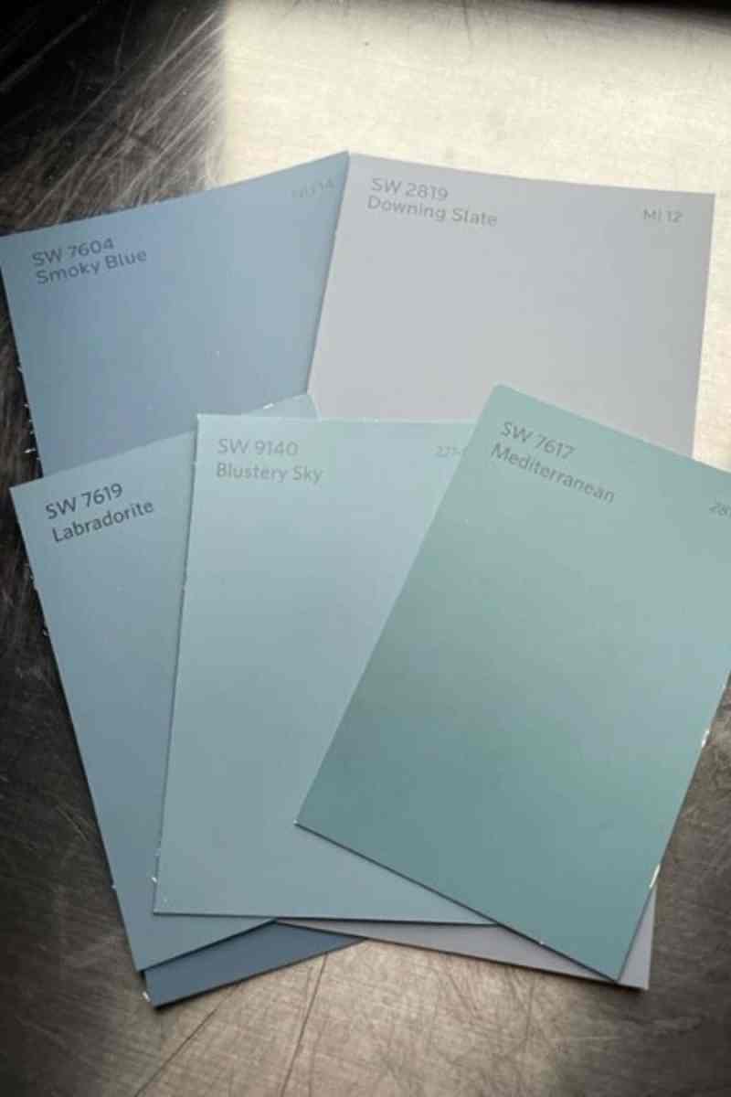 Moody Slate Blue Color Paints