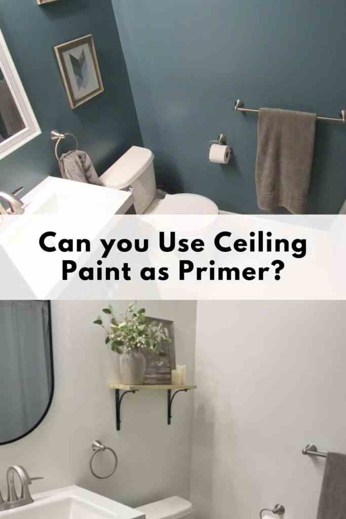 ceiling paint as primer in bathroom