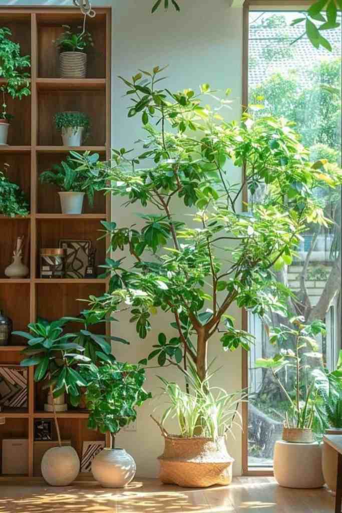 living room plant walls