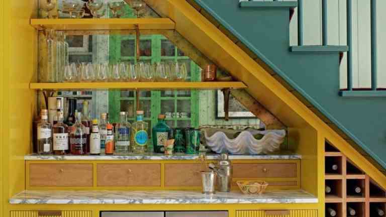 under the stairs bar