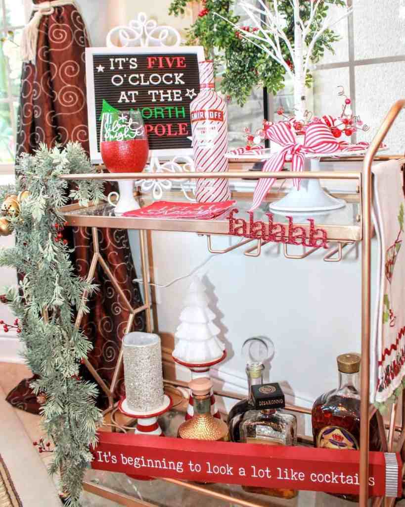 Cheerful Home Bar Christmas Ideas Rock Solid Rustic