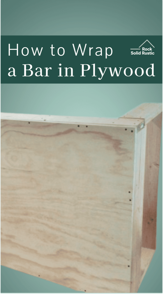 how to wrap a bar in plywood