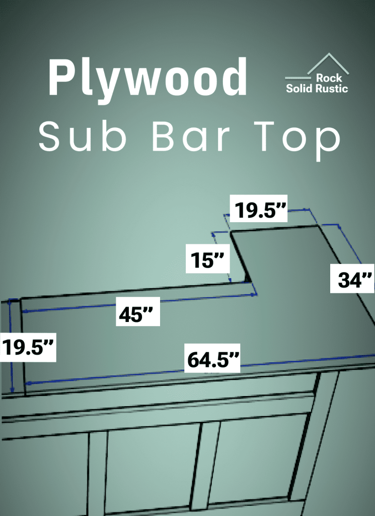 making a bar top with plywood
