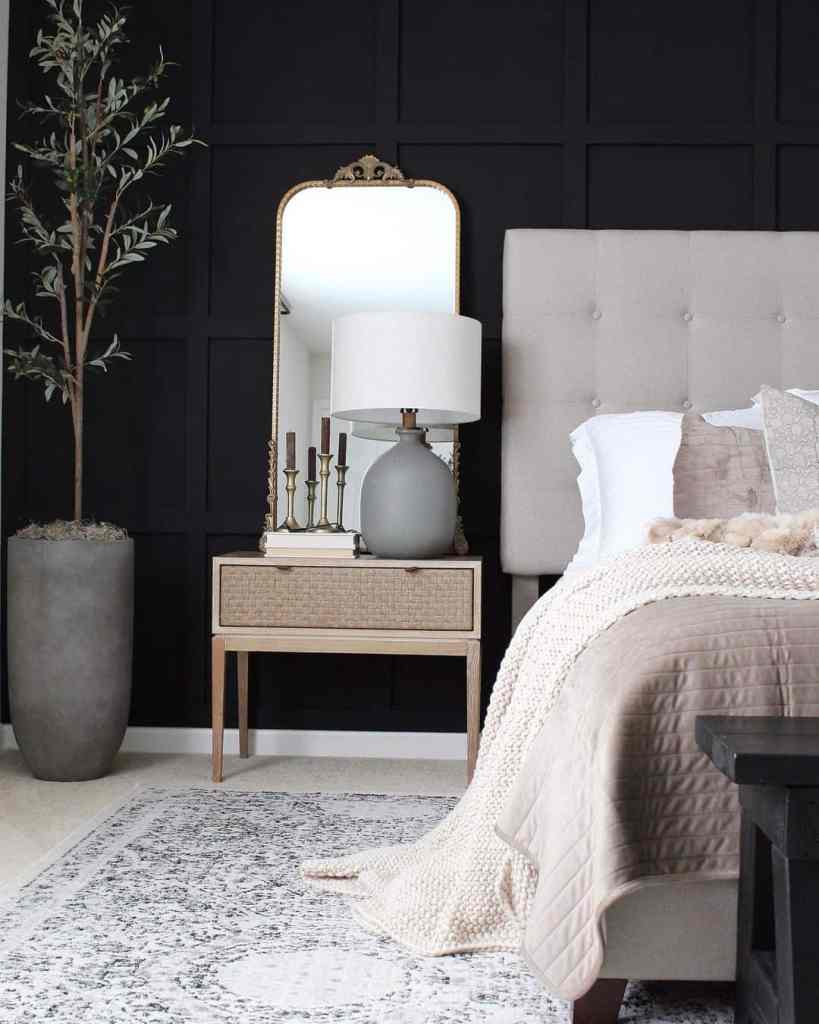 tricorn black accent wall