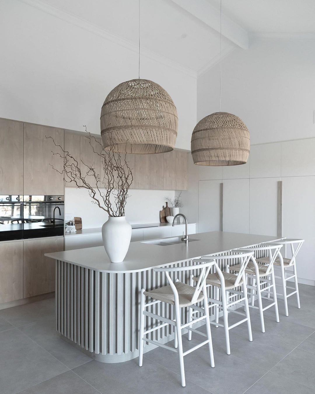 white coastal bar stools