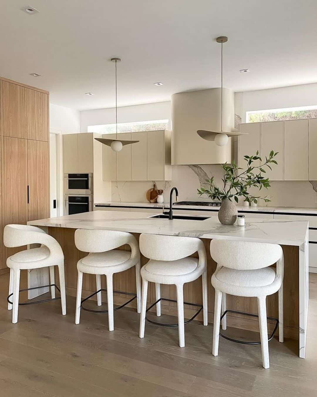 modern white bar stools