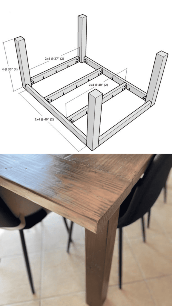 dining table blueprints