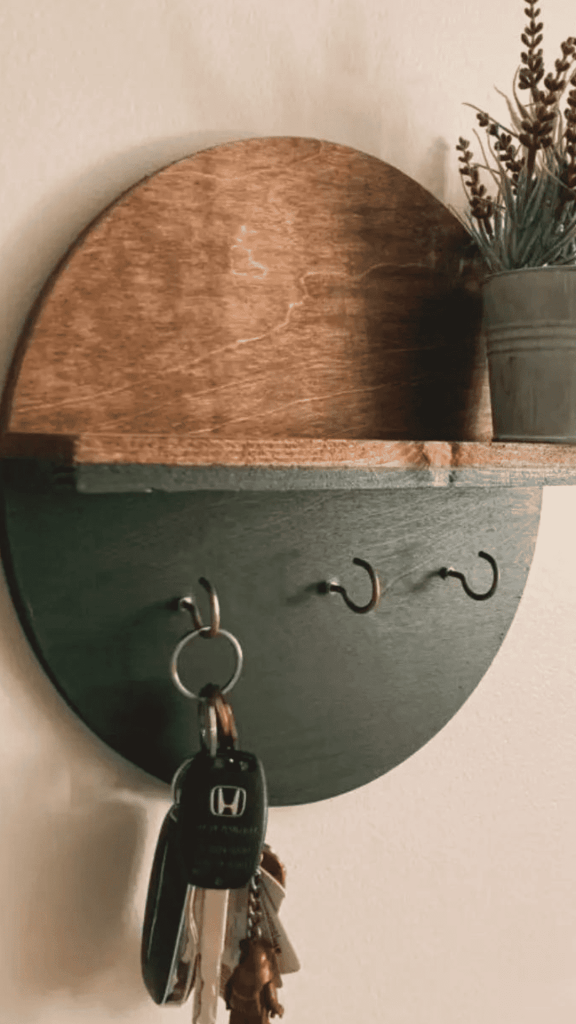wood key holder
