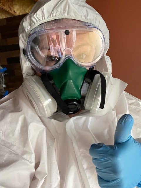 prepping to paint an exposed ceiling