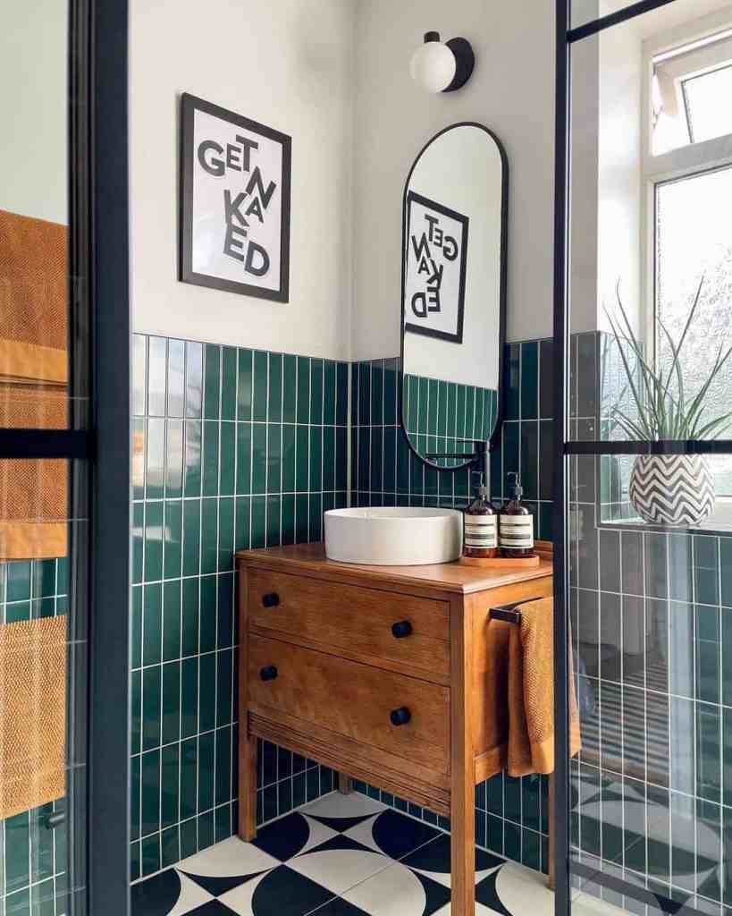 agreeable gray with dark green