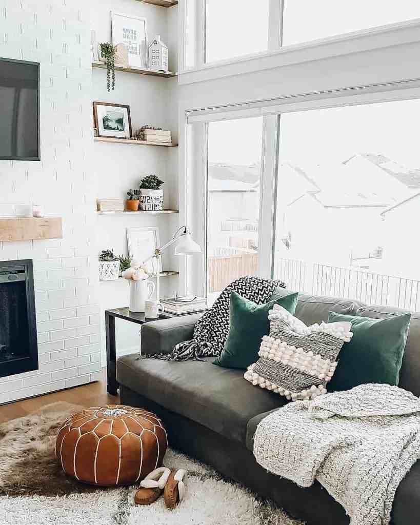 colorful throw pillows