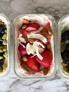 Protein yogurt bowl