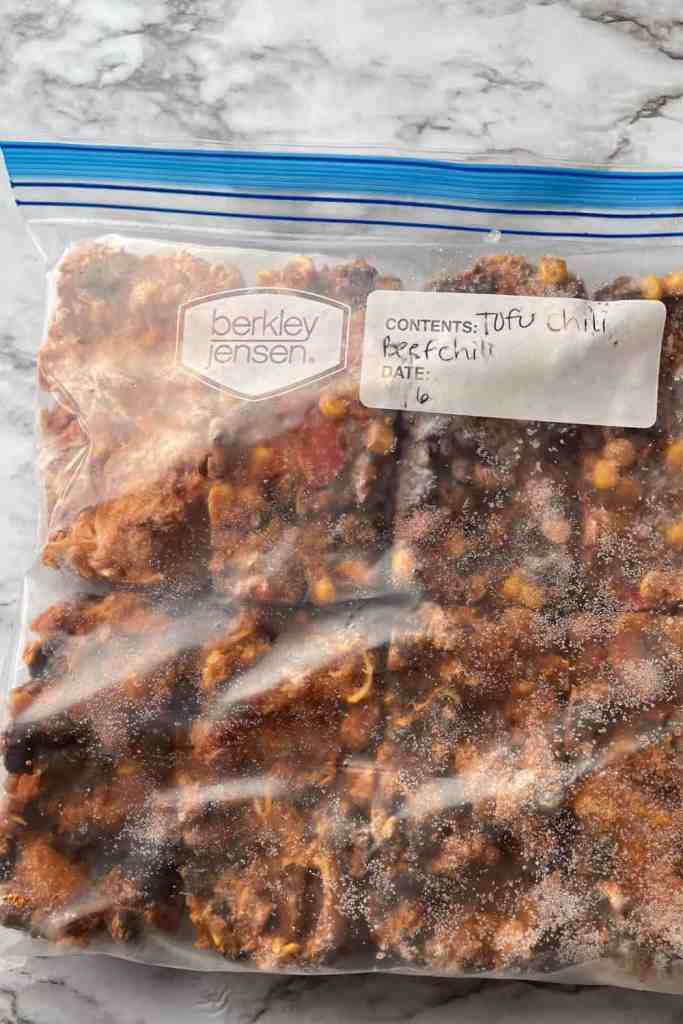 how to freeze meal prep food