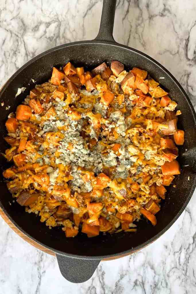 healthy buffalo chicken skillet